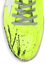 Thumbnail for your product : Golden Goose Men's Lime Ball Star Leather Sneakers