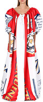 Thumbnail for your product : Moschino Printed cape dress