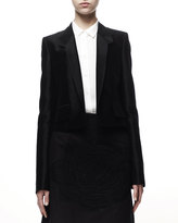 Thumbnail for your product : Stella McCartney Farrah Cropped Tuxedo Jacket, Black
