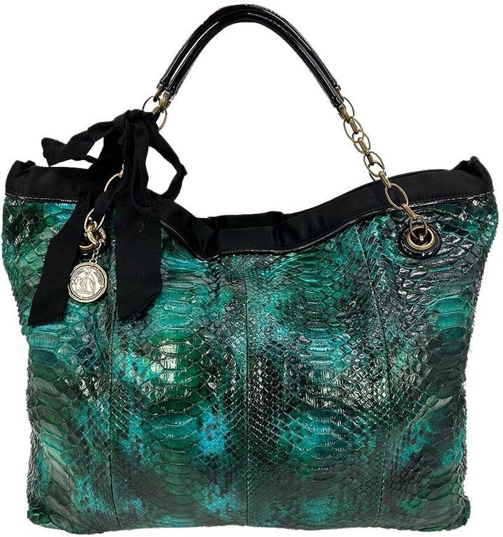 Lanvin Amalia Python Tote