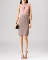 Thumbnail for your product : Reiss Dress - Rio Color Block Chain Detail