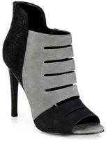 Thumbnail for your product : Rebecca Minkoff Lizard-Embossed Suede & Smooth Suede Ankle Boots