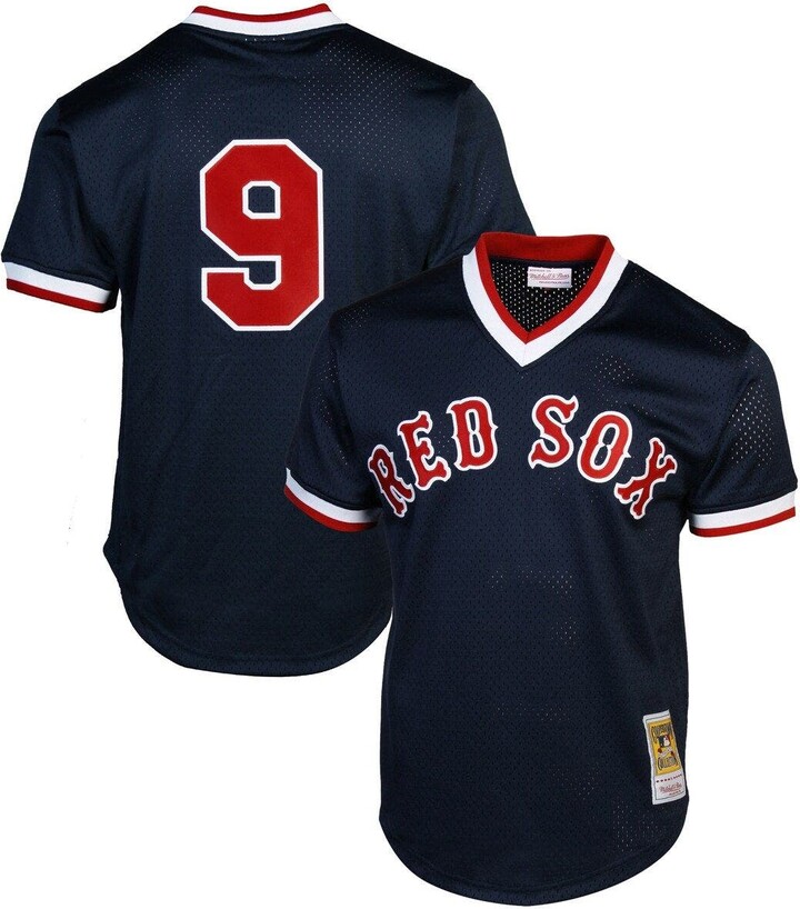 Mitchell & Ness Ted Williams Boston Red Sox 1990 Authentic Cooperstown  Collection Batting Practice Jersey - Navy Blue
