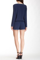 Thumbnail for your product : David Lerner Silk Blend Button Romper