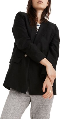 Madewell caldwell blazer black Clearance