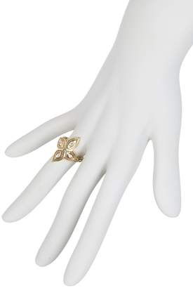 Ariella Collection Leaf Stone Ring