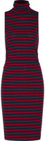 Thumbnail for your product : Kain Label Ray Ruched Striped Stretch-Jersey Turtleneck Dress