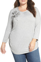Thumbnail for your product : Melissa McCarthy Rosette Tee (Plus Size)