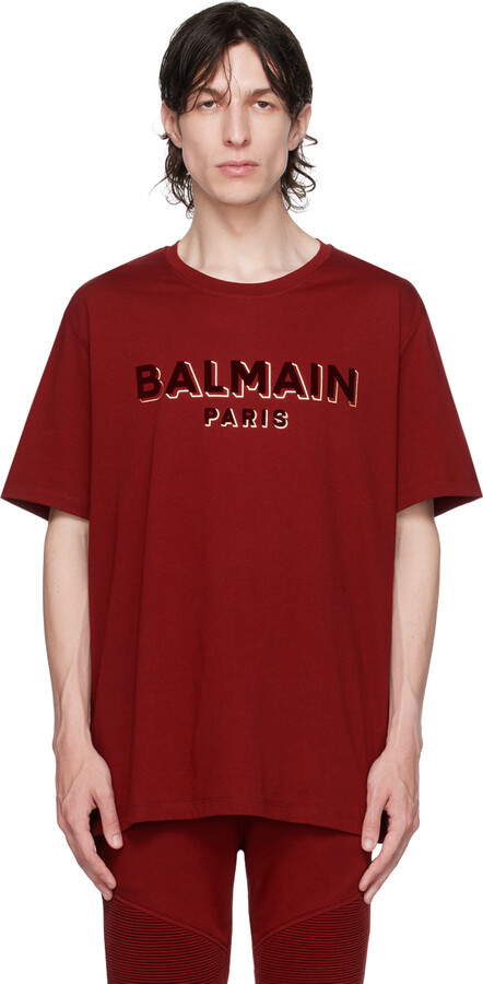 Balmain Oversized Mesh Hockey T-Shirt