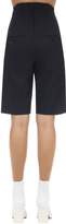 Thumbnail for your product : pushBUTTON Corseted Wool Blend Bermuda Shorts