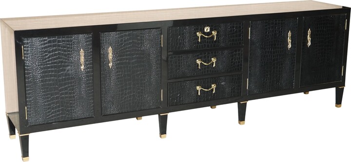 Ralph Lauren Brook Street Chest Of Drawers Sideboard Alligator Leather