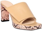 Thumbnail for your product : Wandler 85mm Leather Platform Sandals