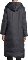 Thumbnail for your product : Eileen Fisher Eggshell Hooded Recycled Nylon Parka Coat, Petite