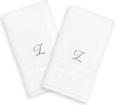 Thumbnail for your product : Linum Home Textiles Silver-Tone Denzi Single Letter Script 2-pack Monogram Hand Towel