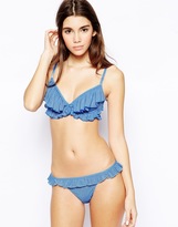 Thumbnail for your product : ASOS Frilly Mesh Thong