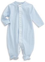 Thumbnail for your product : Royal Baby Infant's Ribbon-and-Dot Trimmed Footie