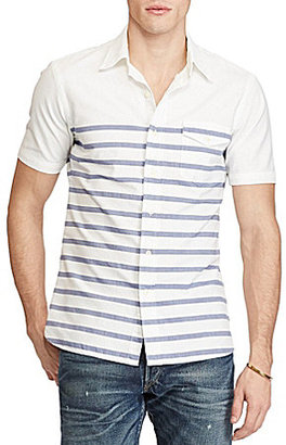 Polo Ralph Lauren Standard-Fit Stripe Short-Sleeve Woven Shirt