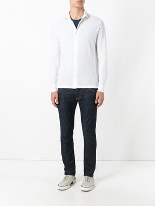 Zanone Pointed Collar Cotton Shirt