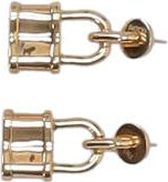 Patou Xs Padlock Earrings