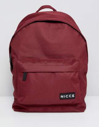Nicce London backpack in red with logo