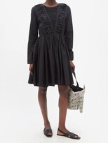 Thumbnail for your product : Merlette New York Vlinder Embroidered Pima-cotton Poplin Dress - Black