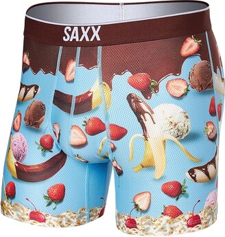SAXX UNDERWEAR Volt Boxer Brief (Two Scoops/Light Blue) Men's Underwear -  ShopStyle