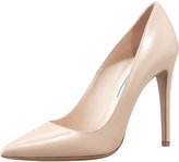 Thumbnail for your product : Prada Capretto Leather Pointed-Toe Pump, Cipria