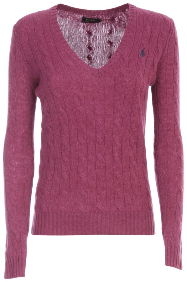 ralph lauren pink sweater women's