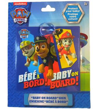 Nickelodeon Paw Patrol Suction Cup Bilingual Baby On Board Car Window Sign (5-inch by 5.5-inch)
