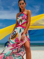Thumbnail for your product : PatBO Flora Stretch Lycra Printed Long Dress