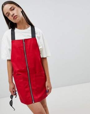 The Ragged Priest pinafore dress with zip front