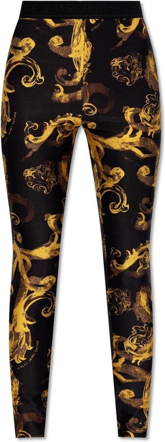 Sketch Couture-print leggings, Versace Jeans Couture