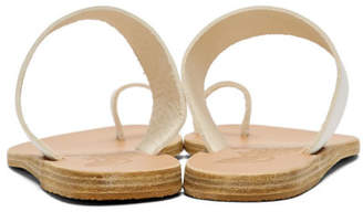 Ancient Greek Sandals White Thraki Sandals