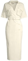 Thumbnail for your product : SUBOO Museo Lila Button Wrap Dress
