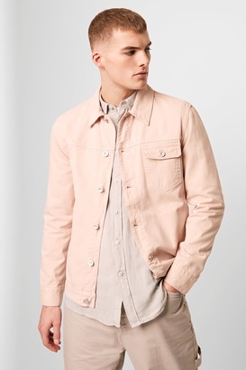 denim jacket pink men