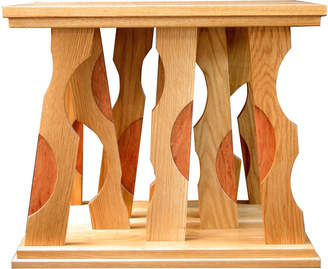 Houseology Max McCance Sylvan Side Table European Oak Bubinga Wood