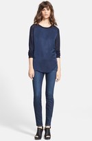 Thumbnail for your product : Carven Satin Front Knit Pullover