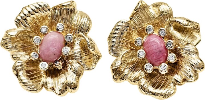 Statement Earrings Pink ShopStyle