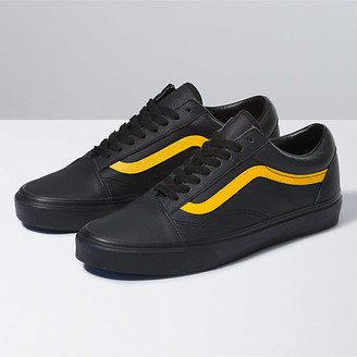 yellow leather vans