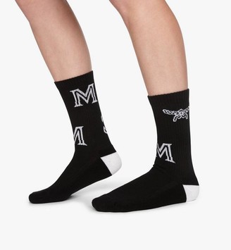 MCM Monogram Print Cotton Socks