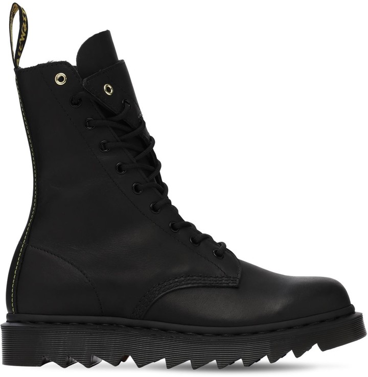 yohji yamamoto twist lace up boots