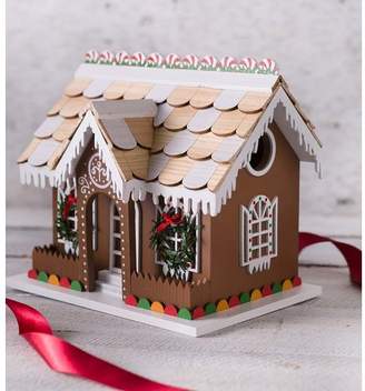 Plow & Hearth Gingerbread Cottage 7.5 in x 8.75 in x 6.4 in Birdhouse