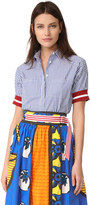 Thumbnail for your product : Stella Jean Short Sleeve Striped Shirt