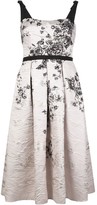 Thumbnail for your product : Marchesa Notte Floral Print Pleated Dress