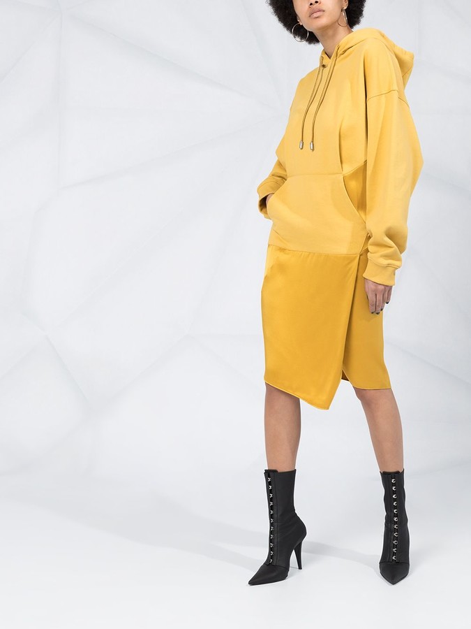 Fenty by Rihanna Dual-fabric hoodie dress - ShopStyle