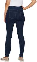 Thumbnail for your product : Logo By Lori Goldstein LOGO by Lori Goldstein Denim Pull-On Skinny Ankle Pants