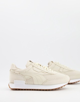 Puma Future Rider Prm Trainers In Cream Shopstyle