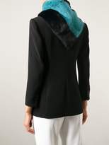 Thumbnail for your product : Liska striped colour block scarf