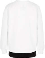Thumbnail for your product : River Island Boys white 'ninety' double layer sweatshirt