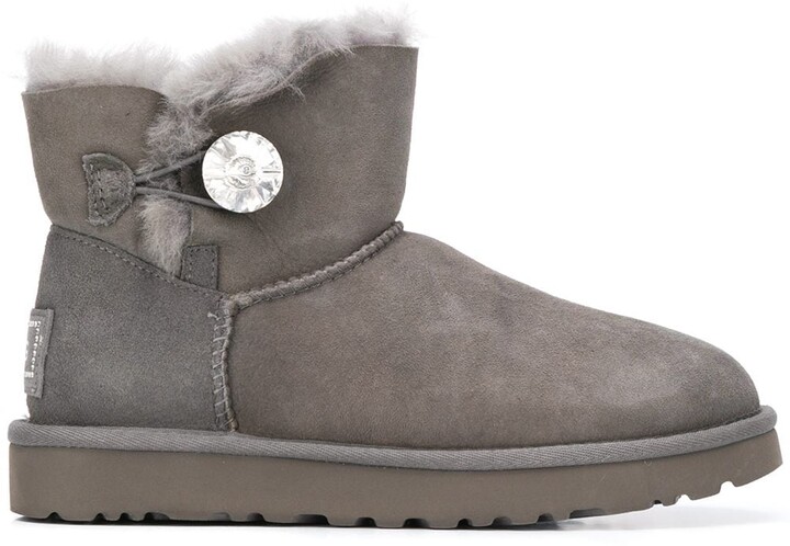 Grey Bailey Button Ugg Boots | Shop the world's largest collection of  fashion | ShopStyle